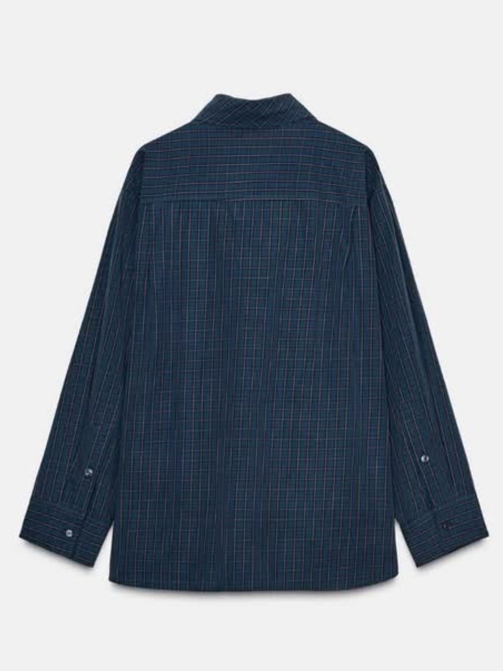 Zara Plaid Cotton Handkerchief Shirt - Checkered Tie Button-Up - Check Scarf Top - Picture 2 of 8